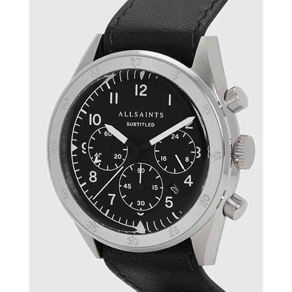 Allsaints Australia Mens Subtitled IV Stainless Steel Watch Black AU63-520